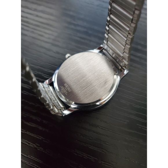 🔥NEW Seiko Slim Blue Quartz Men's Wrist Watch Japan Made - Gorgeous! - Picture 4 of 6